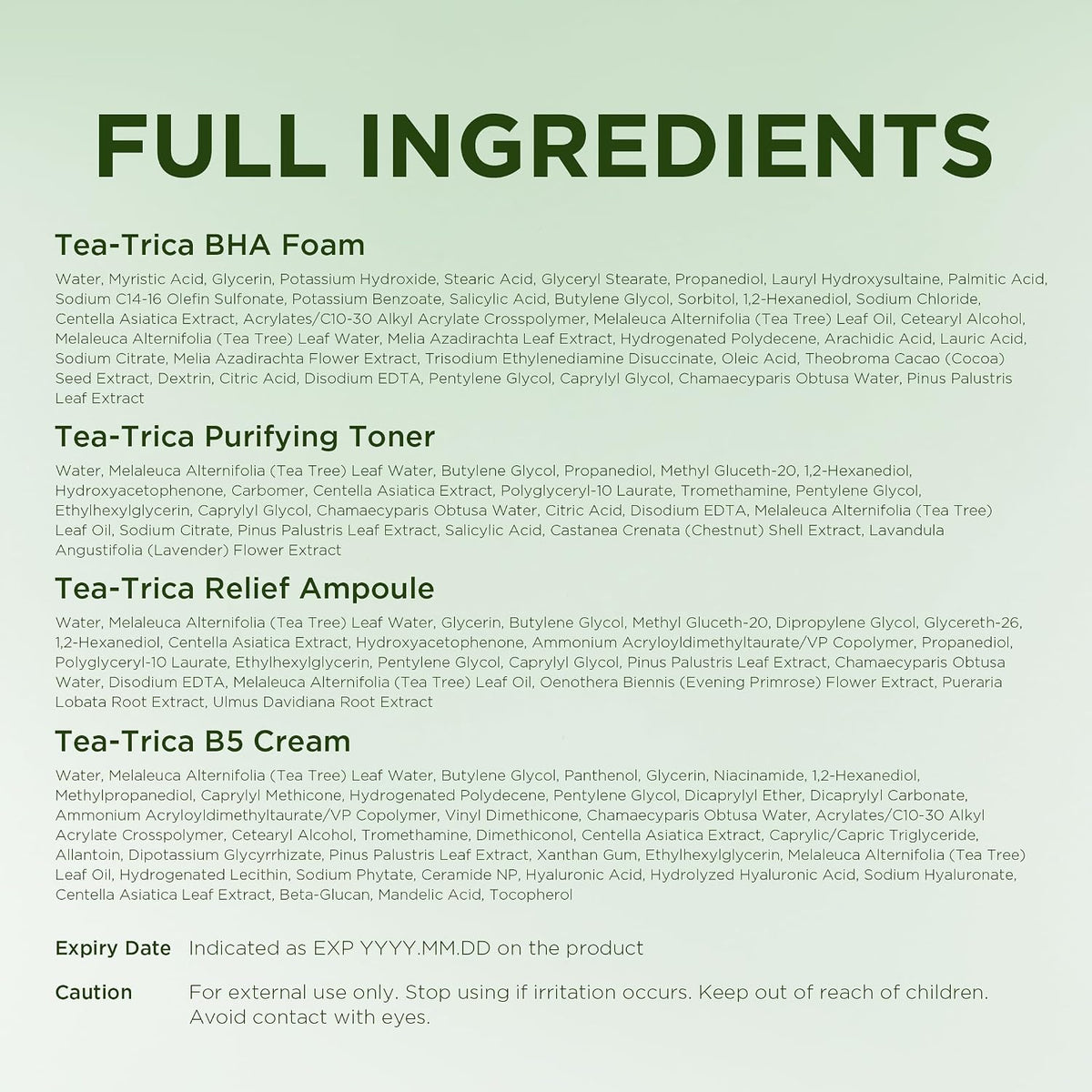 SKIN1004 Madagascar Centella Tea-Trica Travel Kit